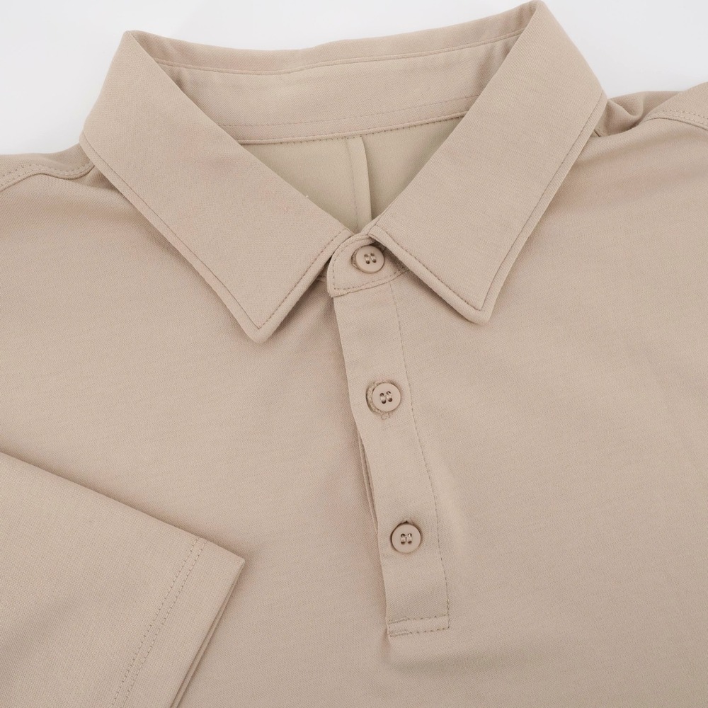 NEW Jack Archer Performance Cotton Blend Polo Tan Short Sleeve Mens XL